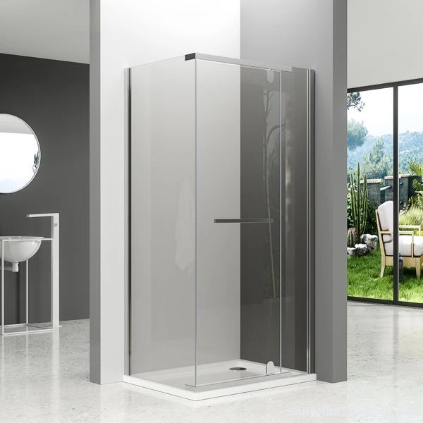Cabina de dutxa amb frontisses pivotant de 6 mm